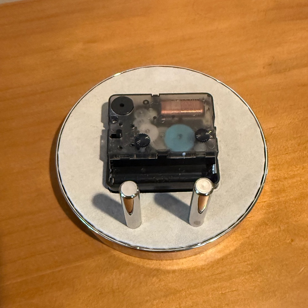 Addison Ross Blue and Silver Alarm Clock - Picture 5 of 6